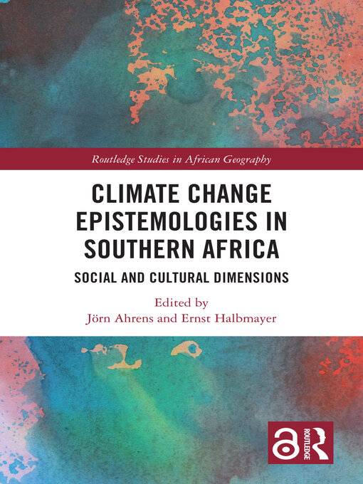 Title details for Climate Change Epistemologies in Southern Africa by Jörn Ahrens - Available